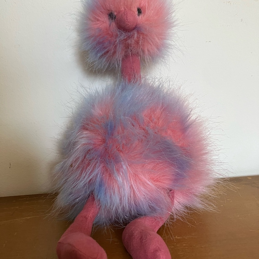 Jellycat Pink and Blue Fluffy Plush
